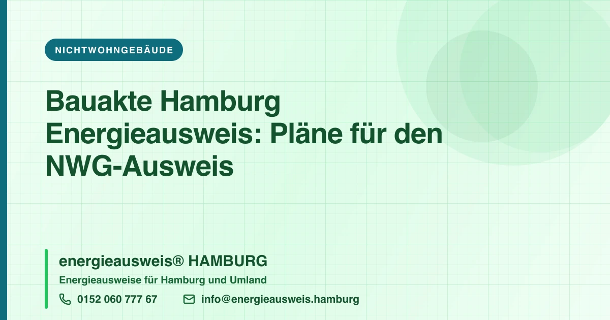 Bauakte in Hamburg: Was Ihr Gewerbe-Energieausweis wirklich braucht
